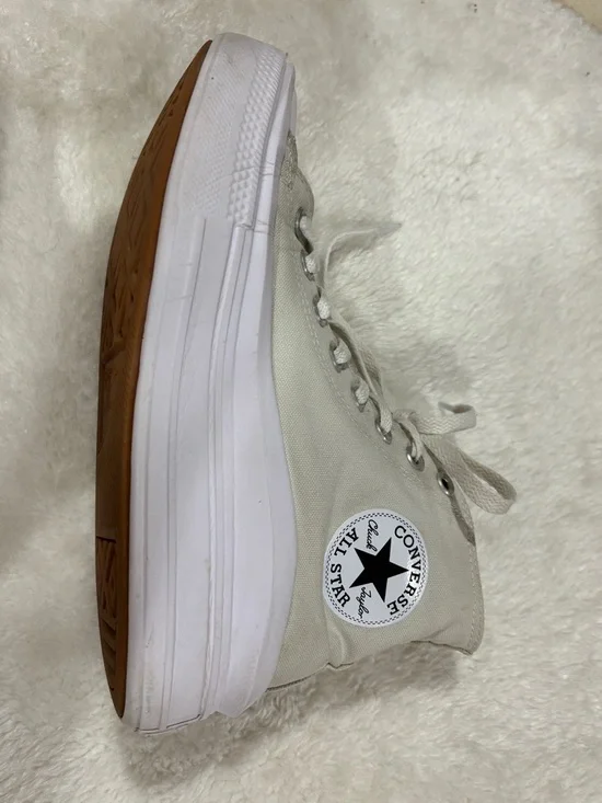 Converse All Star White Upper with Gum Sole - Picture 8 of 11